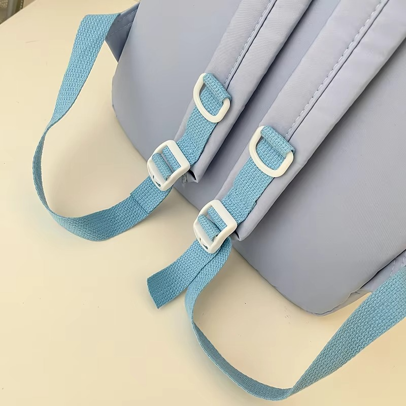 Minimalist Solid Color Unisex Backpacks Leisure Men's Backpack Large Capacity School Bag Women Waterproof Travel Laptop Backpack