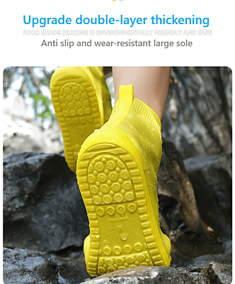 Silicone adult shoe cover rain boots rain shoes waterproof rainstorm proof