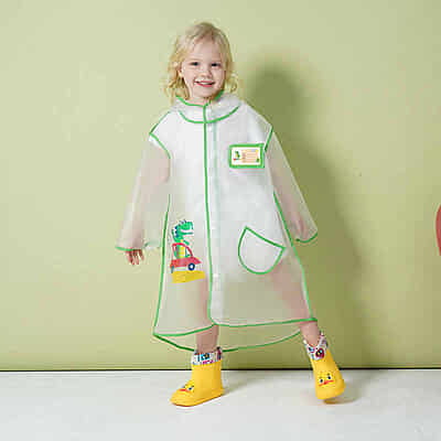High Quality EVA Kids Waterproof Poncho Raincoat New Style Portable and Cartoon Prin High Quality EVA Kids Waterproof Poncho Raincoat New Style Portable and Cartoon Prin