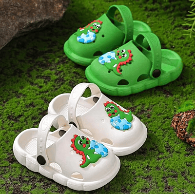 Anti-Slip Cartoon print Clogs for Boys Kid's Garden Shoes Flat Sandals