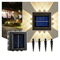 All Side Up Down Left Right Solar Light  Outdoor Waterproof Up And Down Wall Lights