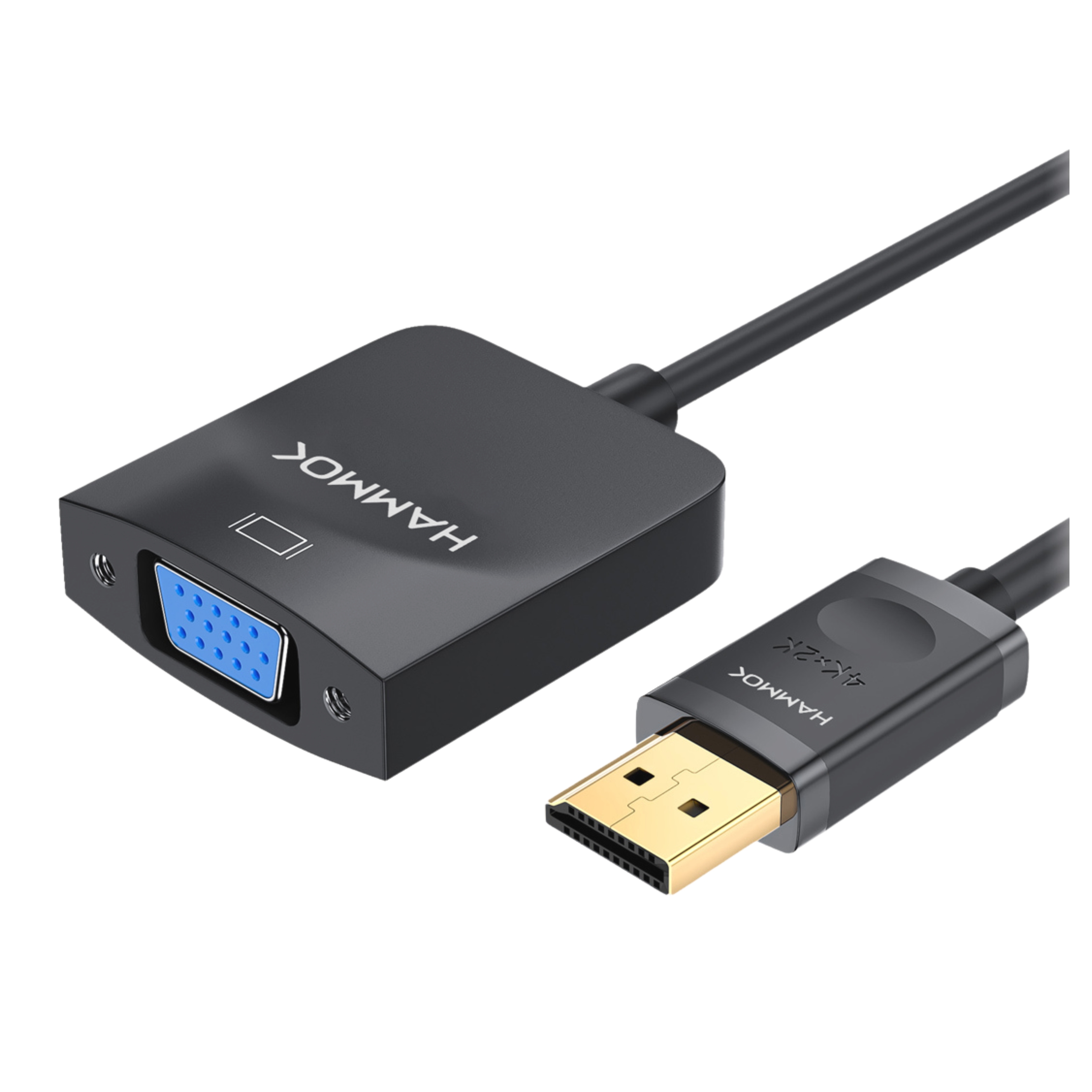 HAMMOK | PARKER | DP TO VGA ADAPTER | STABLE SIGNAL TRANSMISSION | PLUG & PLAY | BLACK HAMMOK | PARKER | DP TO VGA ADAPTER | STABLE SIGNAL TRANSMISSION | PLUG & PLAY | BLACK