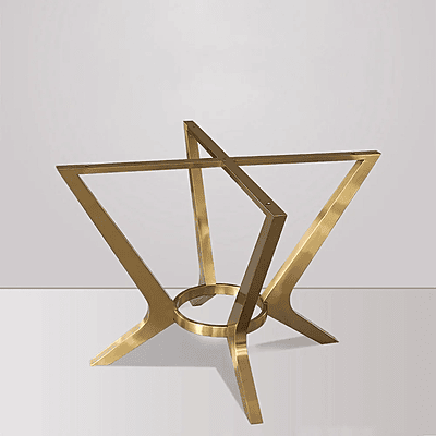 Vikinterio Round White Marble Dining Table Golden Stainless Steel Frame