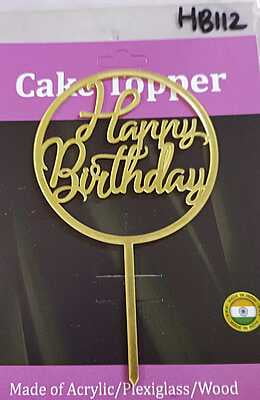QSON Acrylic Topper Happy Birthday S QSON Acrylic Topper Happy Birthday S
