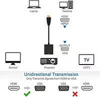 HDMI to VGA Adapter,1080P Converter with 3.5mm Audio Jack and USB Power Supply for HDMI Laptop, PC, PS4, Blue Ray Player, Raspberry Pi, Xbox to VGA Monitor, Projector HDMI to VGA Adapter,1080P Converter with 3.5mm Audio Jack and USB Power Supply for HDMI Laptop, PC, PS4, Blue Ray Player, Raspberry Pi, Xbox to VGA Monitor, Projector
