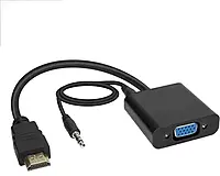 HDMI to VGA Adapter,1080P Converter with 3.5mm Audio Jack and USB Power Supply for HDMI Laptop, PC, PS4, Blue Ray Player, Raspberry Pi, Xbox to VGA Monitor, Projector HDMI to VGA Adapter,1080P Converter with 3.5mm Audio Jack and USB Power Supply for HDMI Laptop, PC, PS4, Blue Ray Player, Raspberry Pi, Xbox to VGA Monitor, Projector