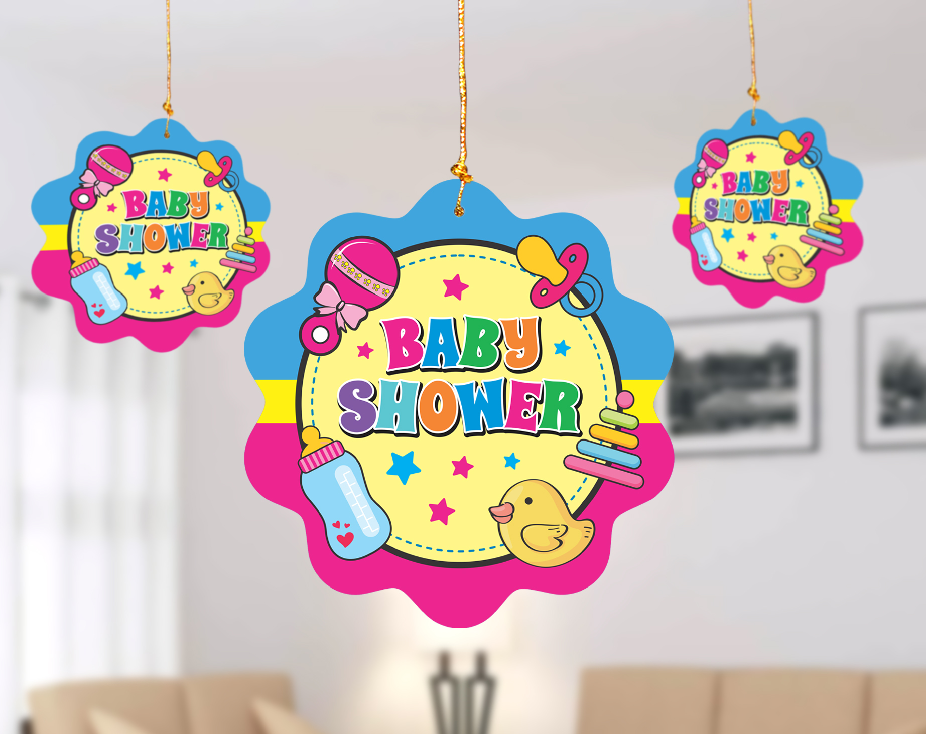 BABY SHOWER HANGING BABY SHOWER HANGING