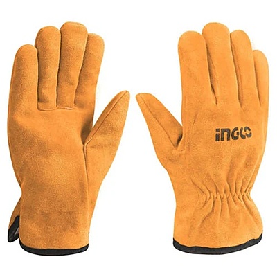 INGCO Leather Gloves (Size:10.5") HGVC01