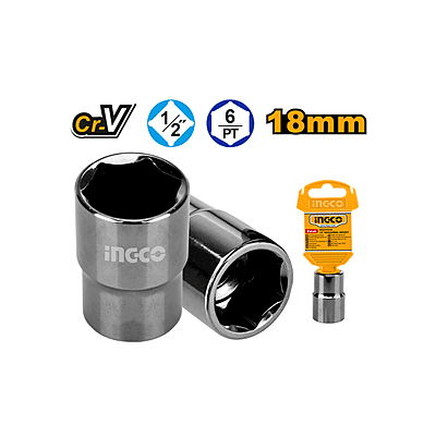 INGCO 1/2" Hexagonal Socket HHAST12181 (18MM)
