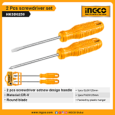 INGCO 2 Pcs Screwdriver Set HKSD0258 (125mm)