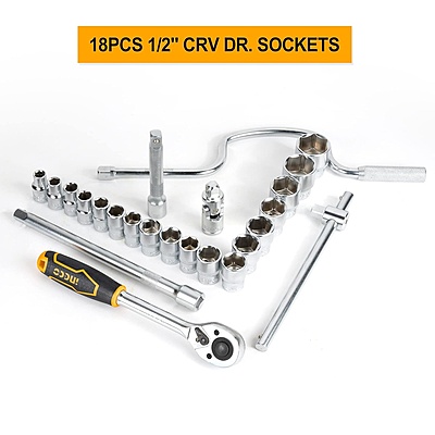 INGCO 24 Pcs 1/2" Socket Set HKTS0243 INGCO 24 Pcs 1/2" Socket Set HKTS0243