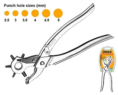 INGCO Leather Hole Punch HLHP01 (2.5mm, 3mm, 3.5mm, 4mm, 4.5mm, 5mm)