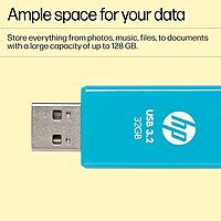 HP 712W 32GB USB 3.2 Flash Drive – High-Speed, Capless Slide Design, Portable Data Storage for Laptop, Desktop, TV, Mobile (Blue) HP 712W 32GB USB 3.2 Flash Drive – High-Speed, Capless Slide Design, Portable Data Storage for Laptop, Desktop, TV, Mobile (Blue)