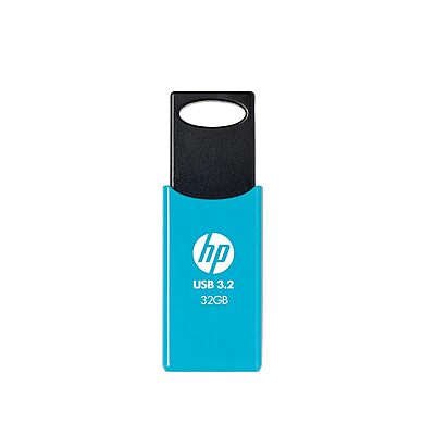 HP 712W 32GB USB 3.2 Flash Drive – High-Speed, Capless Slide Design, Portable Data Storage for Laptop, Desktop, TV, Mobile (Blue)