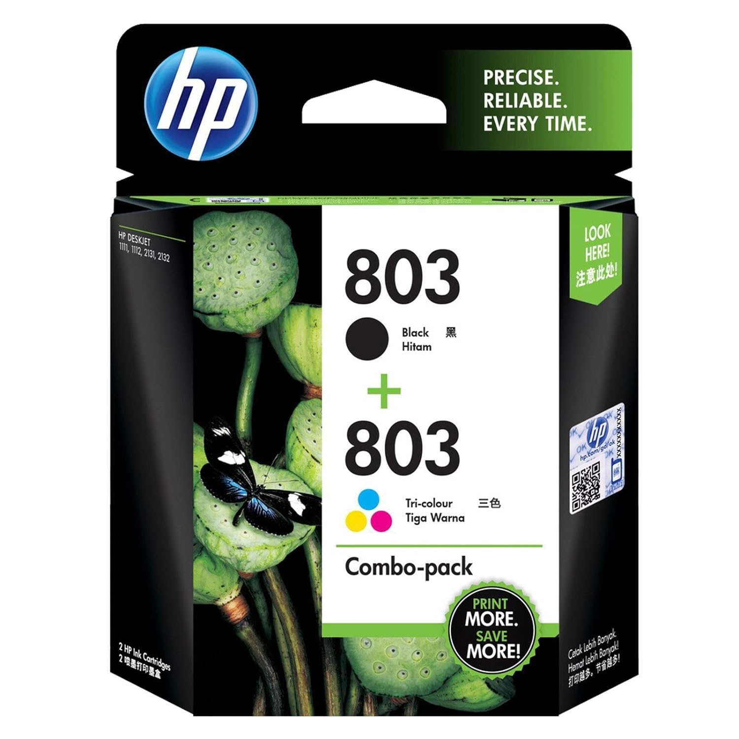 HP 803 Ink Cartridge For HP DeskJet All-in-One (2132, 2131, 2623, 2622, 2621), HP DeskJet (1112, 1111) Printers HP 803 Ink Cartridge For HP DeskJet All-in-One (2132, 2131, 2623, 2622, 2621), HP DeskJet (1112, 1111) Printers