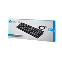 HP Wired Keyboard | K100 | USB Plug & Play Setup | LED Indicators