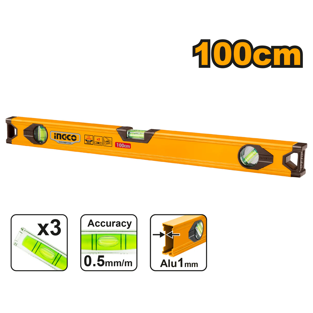 INGCO Spirit Level HSL18100 (100cm) INGCO Spirit Level HSL18100 (100cm)