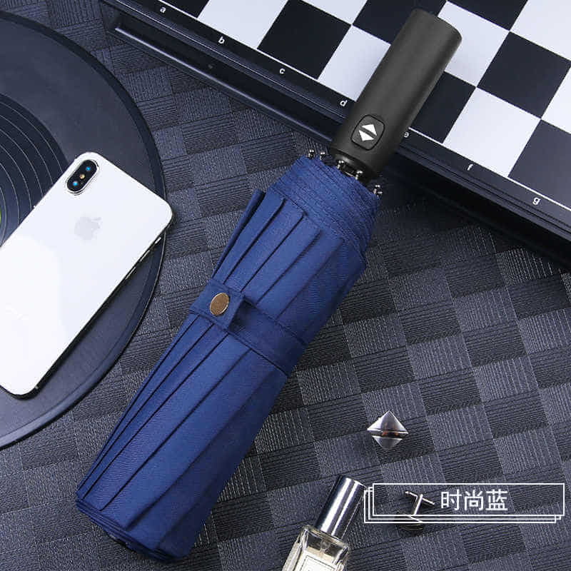 new Creative 12 bones 3 fold automatic 23 inch folding umbrella men woman umbrella