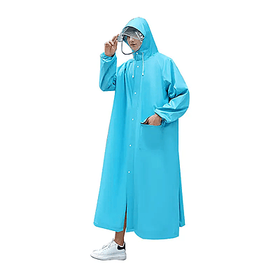 Fashion Raincoats Custom Adult EVA Foldable Rain Coat adult plastic Waterproof Raincoat
