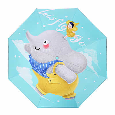 black glue automatic kids umbrella folding children's umbrella cartoon umbrella