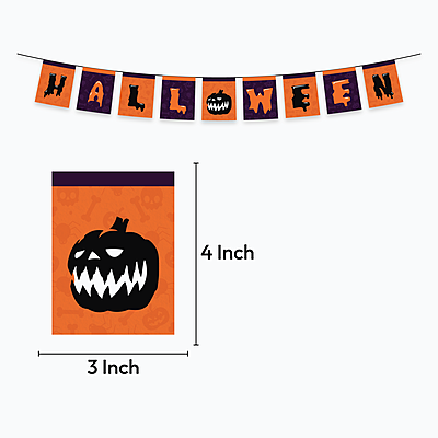 The Magic Balloons– Halloween Theme Decoration Balloons With Banner Latex Balloons For Halloween Party Supplies Pack of 21pcs Multicolour Balloons with Halloween banner