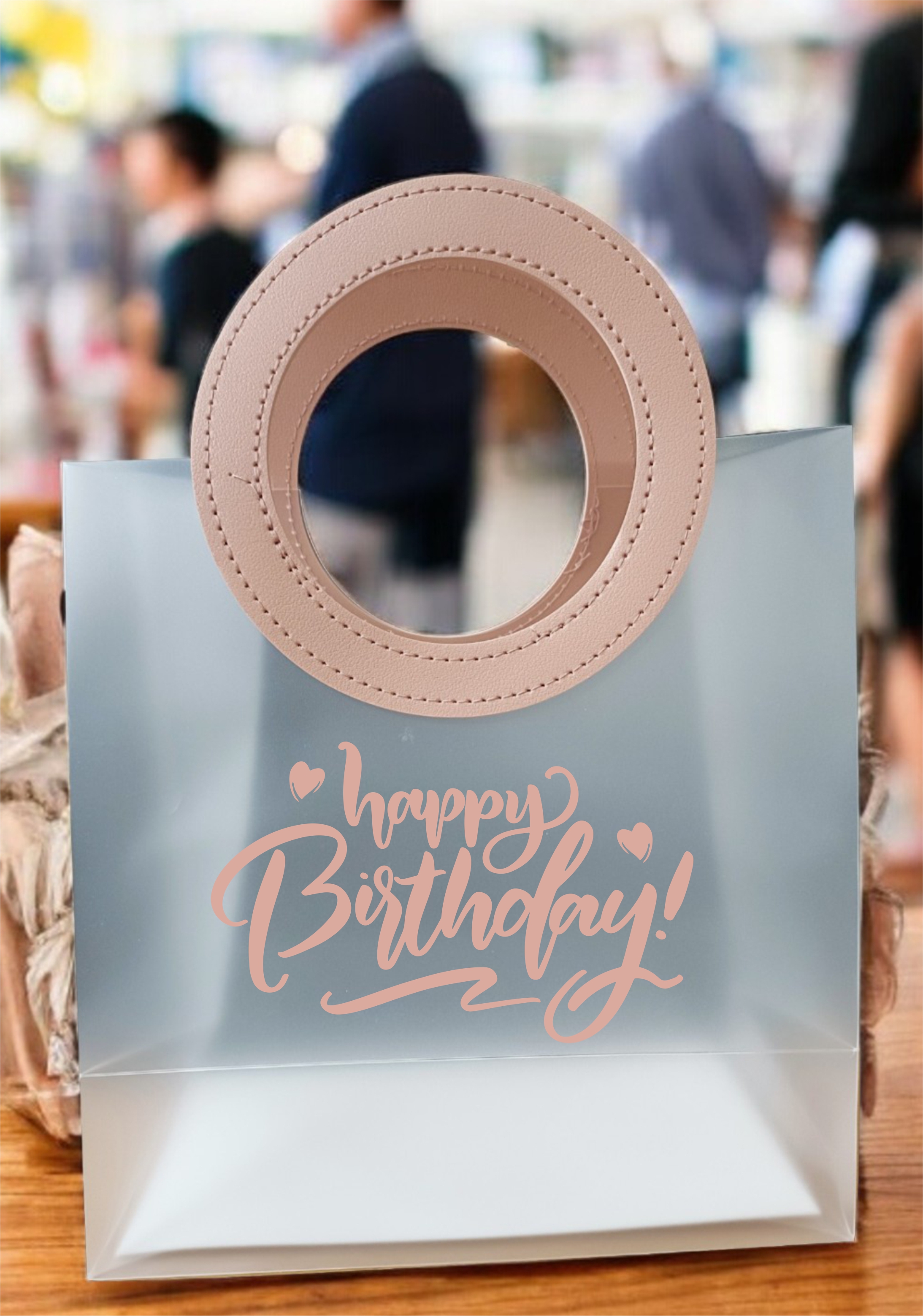 The Magic Balloons - Printed Happy Birthday Gift Bags with Handles | Pack of 6 Reusable Transparent Bags | Printed Gift Bag, Hamper Bag for Birthday Party Favors & Return Gifts