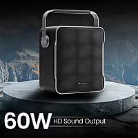 Portronics Harmony II 60W HD Sound Portable Bluetooth 5.3V Speaker, Bass Boost Technology (Grey) Portronics Harmony II 60W HD Sound Portable Bluetooth 5.3V Speaker, Bass Boost Technology (Grey)