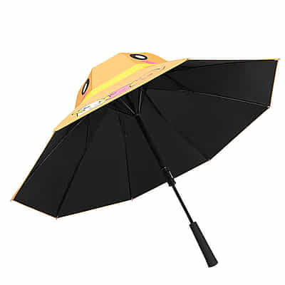 Automatic kids parent-child hat kids umbrella long handle Children's umbrella