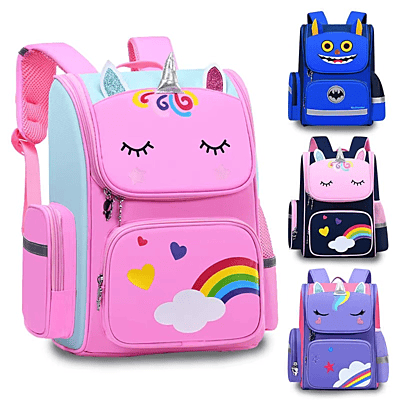 Unicorn Primary School Students Cartoon Schoolbag 1-3-6 Grade Space Children's Schoolbag Kindergarten Backpack