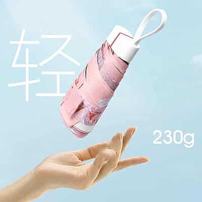 Top Quality UV Protection Sunshade Fold Umbrellas Portable Super Mini Mobile Size Pocket Umbrella