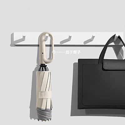 Product Easy Carry Unique  Folding Umbrella With Hook Loop Lock Handle