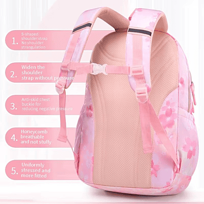 Gradient Students 1-6 Grade School bag Kuromi cartoon printed Large Capacity Waterproof Spine Backpack Gradient Students 1-6 Grade School bag Kuromi cartoon printed Large Capacity Waterproof Spine Backpack
