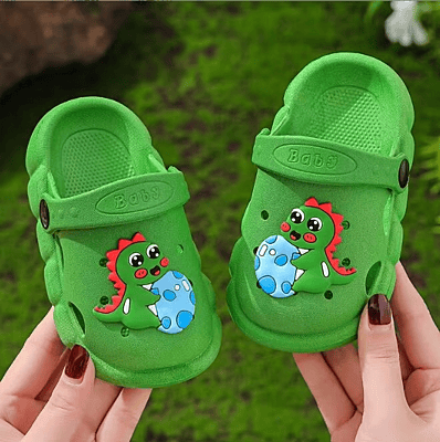 Anti-Slip Cartoon print Clogs for Boys Kid's Garden Shoes Flat Sandals