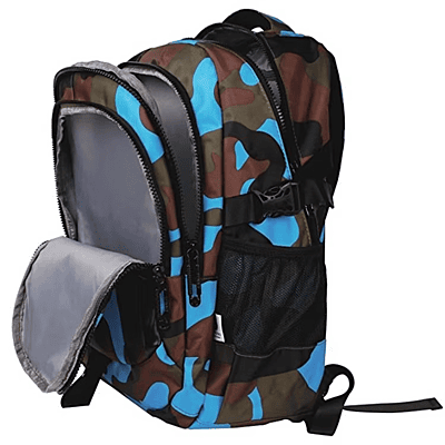 Camo Patterned Schoolbag Waterproof Nylon Backpack Wear-Resistant and Breathable for Primary School