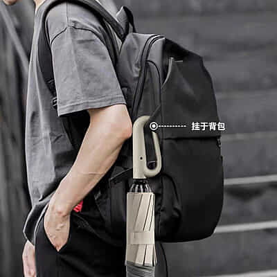 Product Easy Carry Unique  Folding Umbrella With Hook Loop Lock Handle