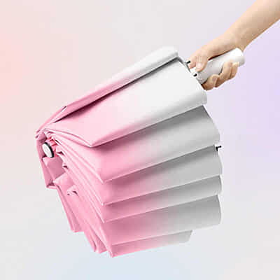 Fully automatic 16K Custom Promotional Windproof rain Umbrellas 3 fold Rain Sun Dual Control Folding   Strongly Designed for Adults