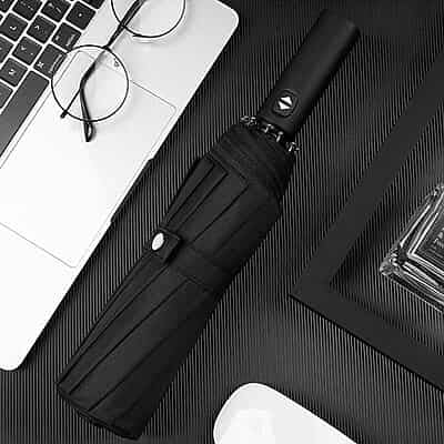 new Creative 12 bones 3 fold automatic 23 inch folding umbrella men woman umbrella