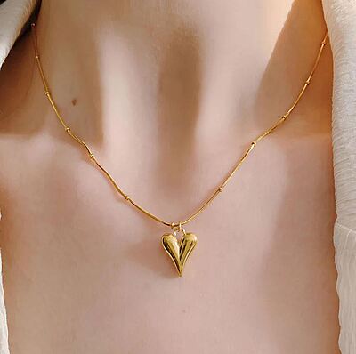 Anti Tarnish Heart themed Stainless Steel Pendant