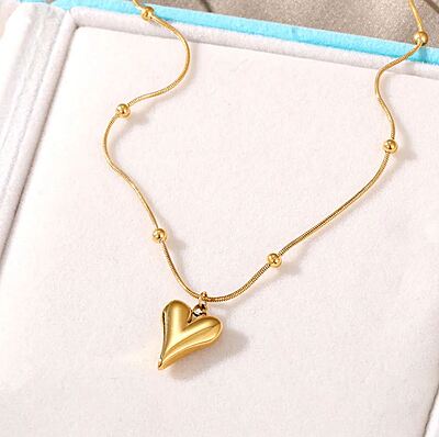 Anti Tarnish Heart themed Stainless Steel Pendant