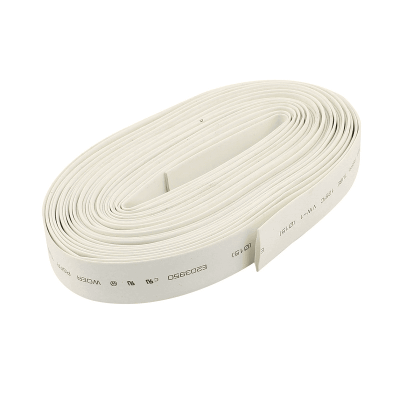 Heat Shrink Sleeve Tube 12mm Repair Mobile Phone Charger Cables, Head Set Wires, Electrical Cables - 100Mtr (White) Heat Shrink Sleeve Tube 12mm Repair Mobile Phone Charger Cables, Head Set Wires, Electrical Cables - 100Mtr (White)