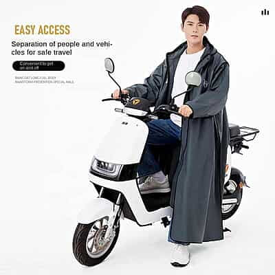 Fashion Hiking Outdoor Cycling EVA Raincoat With Pocket Zipper Adult Women Men Waterproof Poncho rain coat with Glove