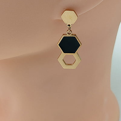 Anti-Tarnish Hexa Stylish Earrings Anti-Tarnish Hexa Stylish Earrings