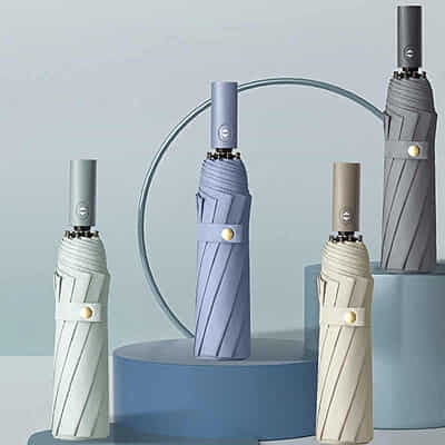 New ten bone black glue automatic umbrella sunny and rainy umbrella