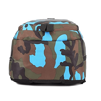 Camo Patterned Schoolbag Waterproof Nylon Backpack Wear-Resistant and Breathable for Primary School