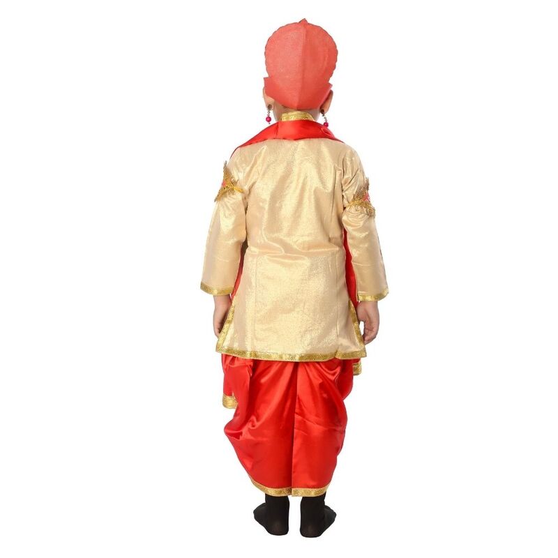 Hindu King Fancy Dress Orange