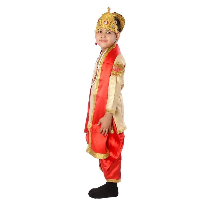 Hindu King Fancy Dress Orange