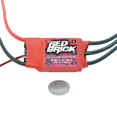 HobbyKing Red Brick 200A (2~6S) ESC V2 HobbyKing Red Brick 200A (2~6S) ESC V2
