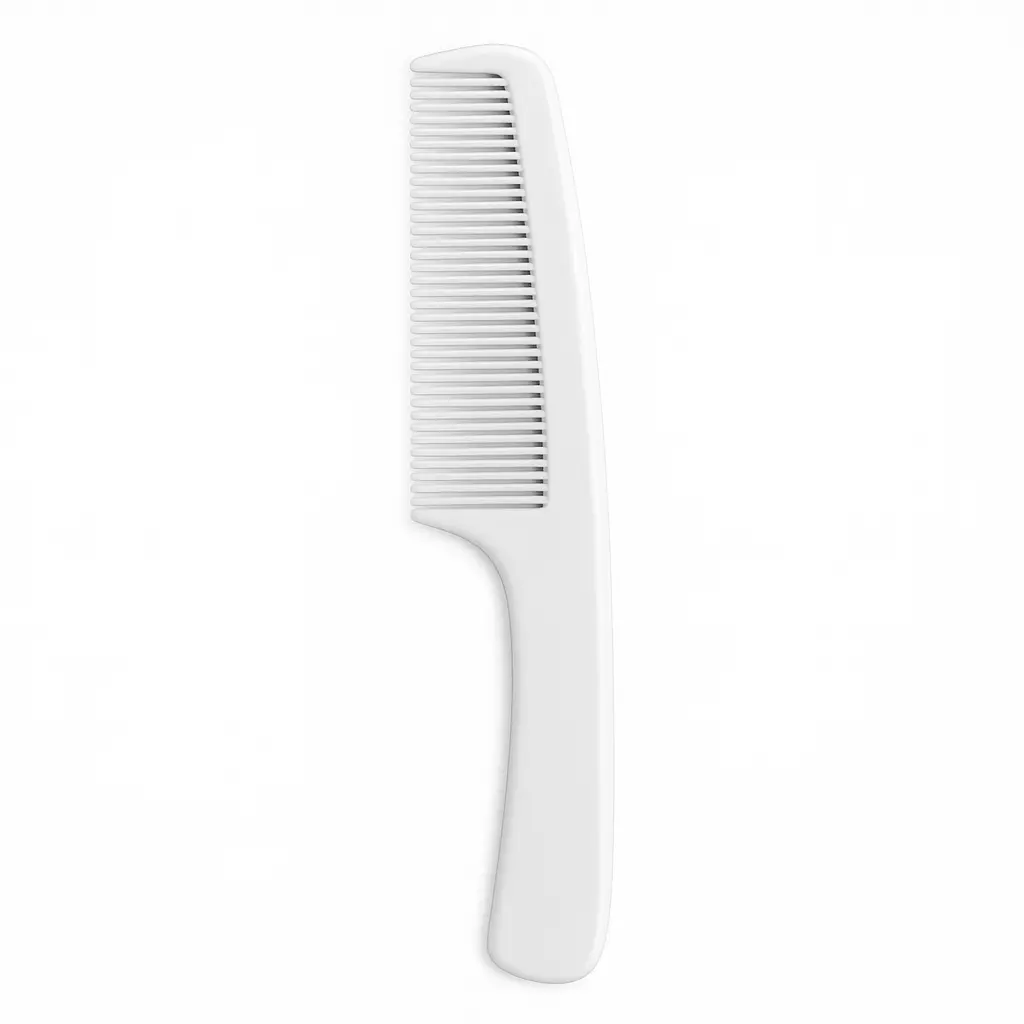 Hotel Comb with Handle - White