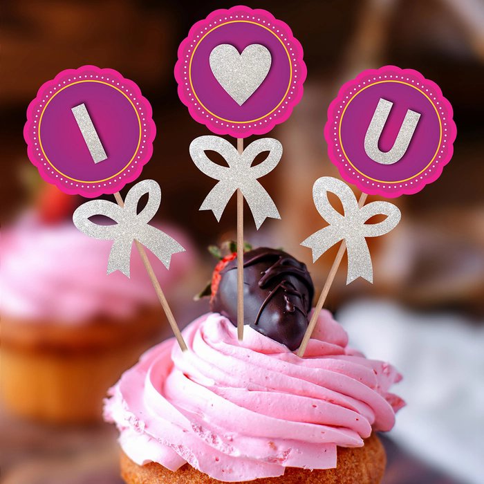 I Love U Popup Topper I Love U Popup Topper