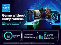 Intel� CoreTM i5-14600K New Gaming Desktop Processor 14 (6 P-cores + 8 E-cores) with Integrated Graphics - Unlocked